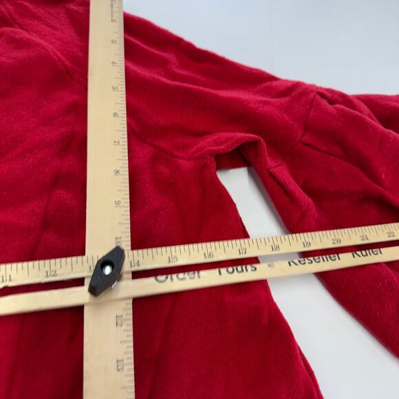 MOTH Dress Womens‎ Medium Cherry Red Chester Bell Sleeve Sweater Anthropologie - Picture 9 of 9